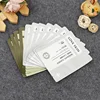 Custom Printed Plastic Three Side Heat Seal Mask Packaging Bag Aluminum Foil Stand Up Food Coffee Sachet