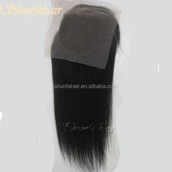 Half Head Wig Indian Hair Weave Top Closure Hair Pieces For Top Of