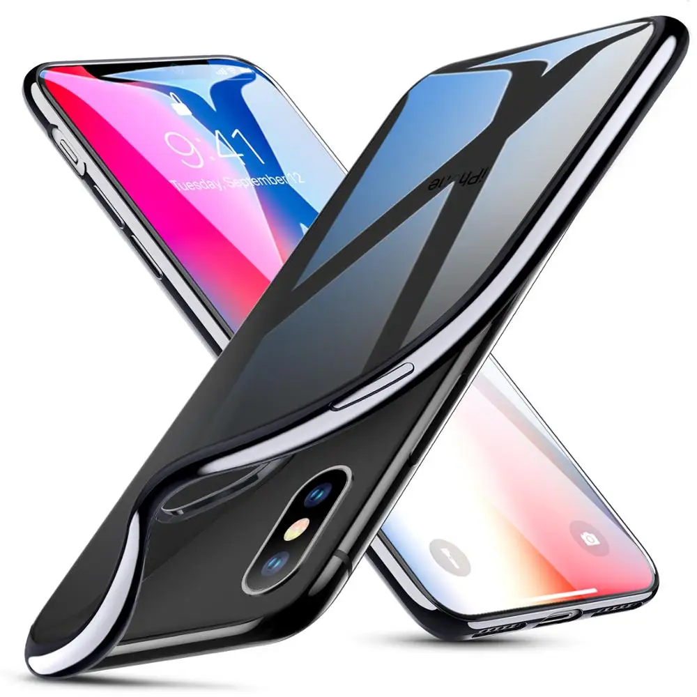 ESR Slim clear soft Flexible TPU protective for iPhone X/10 Cell phone case