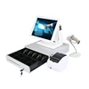 All in one pos system touch screen computer POS with printer/scanner/cash drawer point of sale pos machine