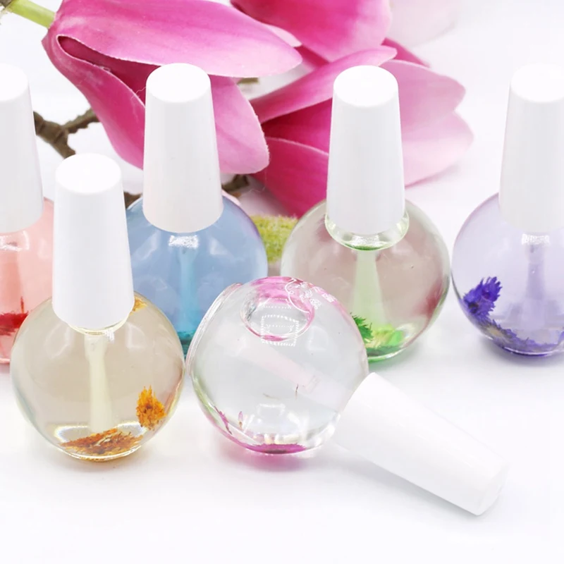 

15ML Dry Flowers Nutritious Oil Nail Cuticle Treatment Cuticle Revitalizer Nail Oil Gel Polish Refers Skin Defender