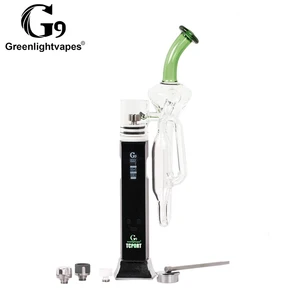 Image of Wax pen vaporizer 2018 water pipes glass smoking herb pipes smoking vaporiser