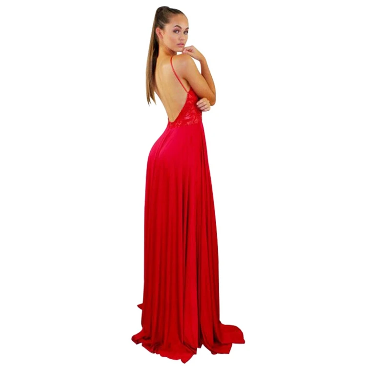 

OEM High Quality Sexy Lace Backless Long Tail Cocktail White Evening Dress