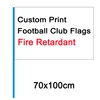 NX Customizable plastic Pole Big Hand Held Flag with fire retardant for football club sport games