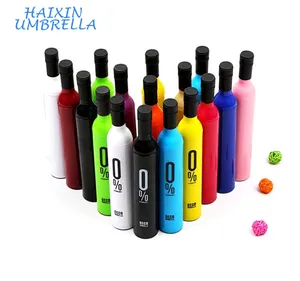Image of Wedding Gift Souvenir Item Superior Portable 0% Wine Bottle Deco Umbrella Promotional 0% Umbrellas with Logo Print