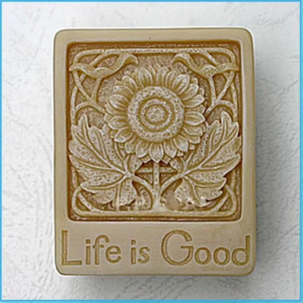 Life is Good 50179 Craft Art Silicone Soap mold Craft Molds DIY Handmade soap molds