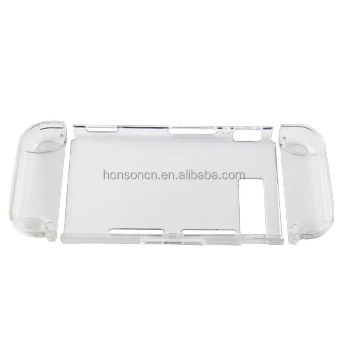 

3 in1 Transparent Crystal Protecting Cover Case for Nintendo Switch Joypad- Clear White, Clear blue/clear red/clear white/clear black