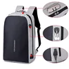 Wholesale fashion brand multifunction nylon 100% waterproof USB back pack Anti theft Smart Laptop backpack bag with USB Charging