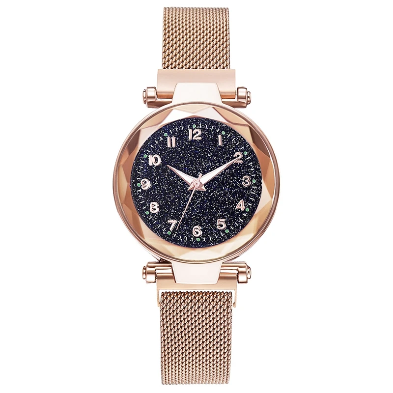 

Luxury Luminous Women Watches Starry Sky Magnetic Female Wristwatch, 6 colors