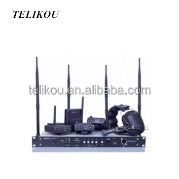 

TELIKOU wireless intercom system for 4 users Full Duplex Radio & TV Broadcasting Equipment