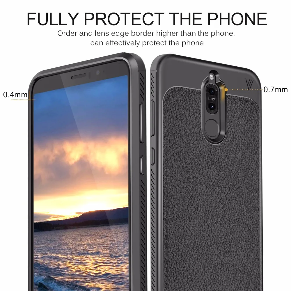 

Lenuo New Soft TPU case back cover for Huawei Nova 2i Mate 10 lite Honor 9i phone case, N/a
