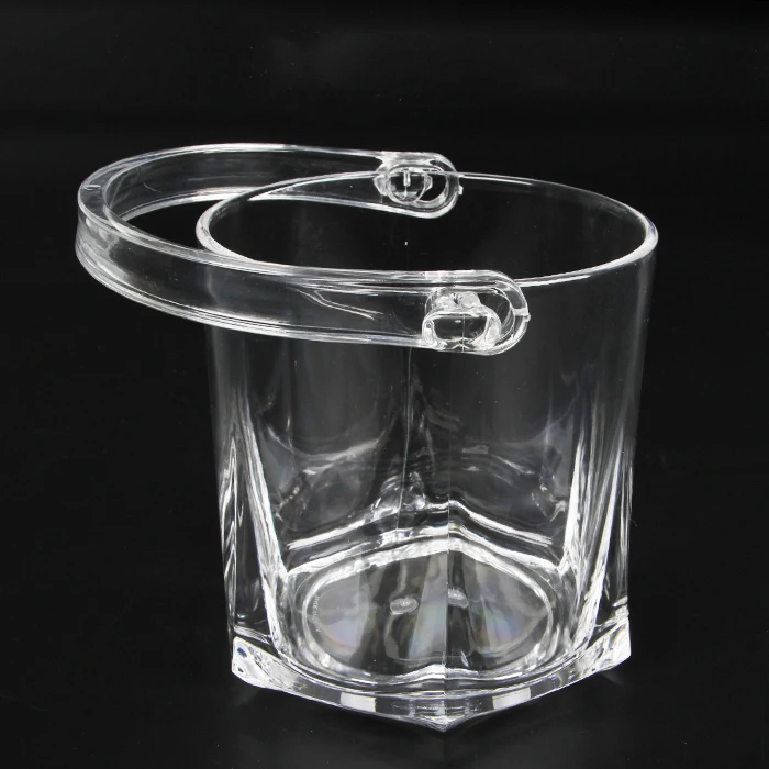 Clear Plastic Ice Bucket Mini Acrylic Ice Bucket,Not Easy To Break