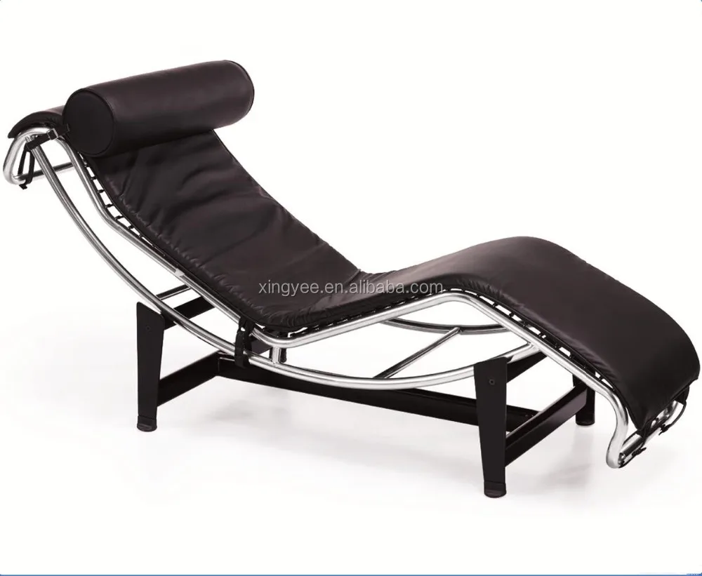 
Modern Lounge Furniture Italian Genuine Leather Pony Skin Chaise Lounge 