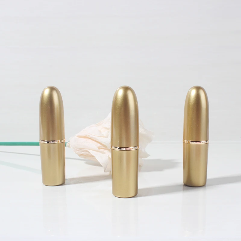 Wholesale Custommade Bullet Gold Cosmetic Packaging Lipstick Tube