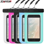 

Universal Waterproof Pouch Cellphone Dry Bag Case For Travel Hiking Swimming Beach Camping