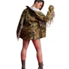 Women's Camo fashion fall jacket outwear coat with tassel MN064