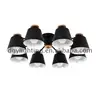 wholesale European 8 lights pink black white fabric shades indoor Retro Iron rack Pendant Lighting