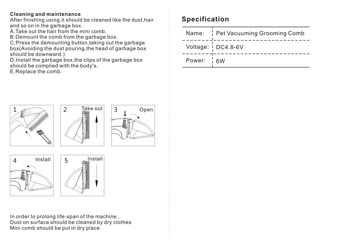 Electrical Portable Mini Size Vacuum Pet Hair Mini Vacuum Cleaner for Pet