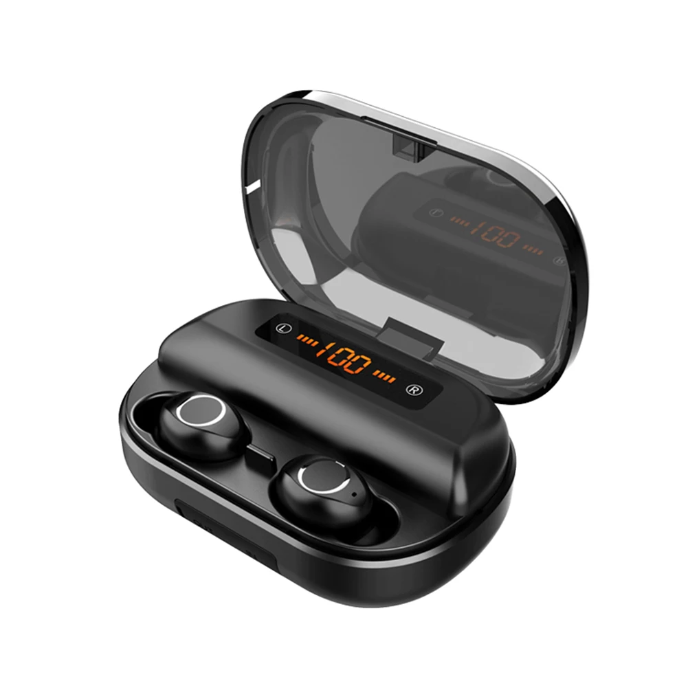 

In-ear 43 Languages voice translator Stereo wireless earphone sport waterproof wireless headphone for iPhone android, Black