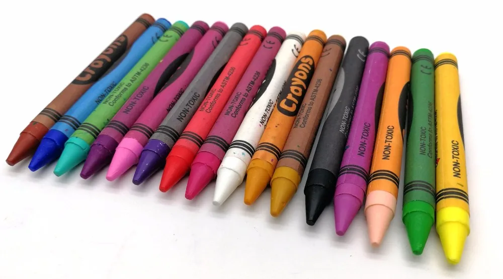 Regular Wax Crayon 80*8.8 Mm Soft For Kids Drawing Cheap Crayon - Buy ...