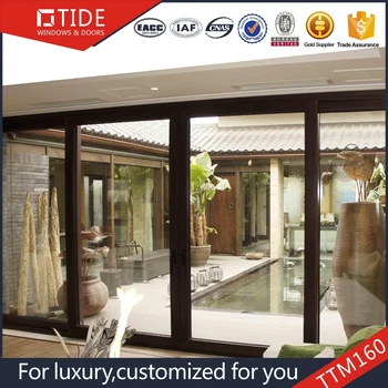 Aluminum Wood Profiles Stacking Sliding Glass Doors To One Side Buy Sliding Glass Door For Entry Door Interior Glass Sliding Doors Balcony Sliding