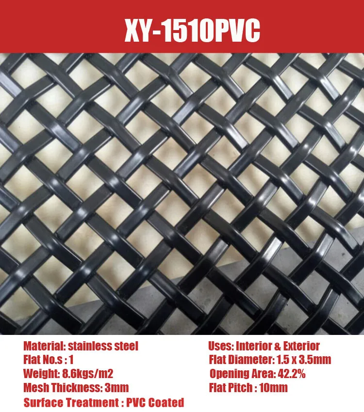 Shuolong Mesh Rigid Series Xy1510 Pvc Coted Stainless Steel