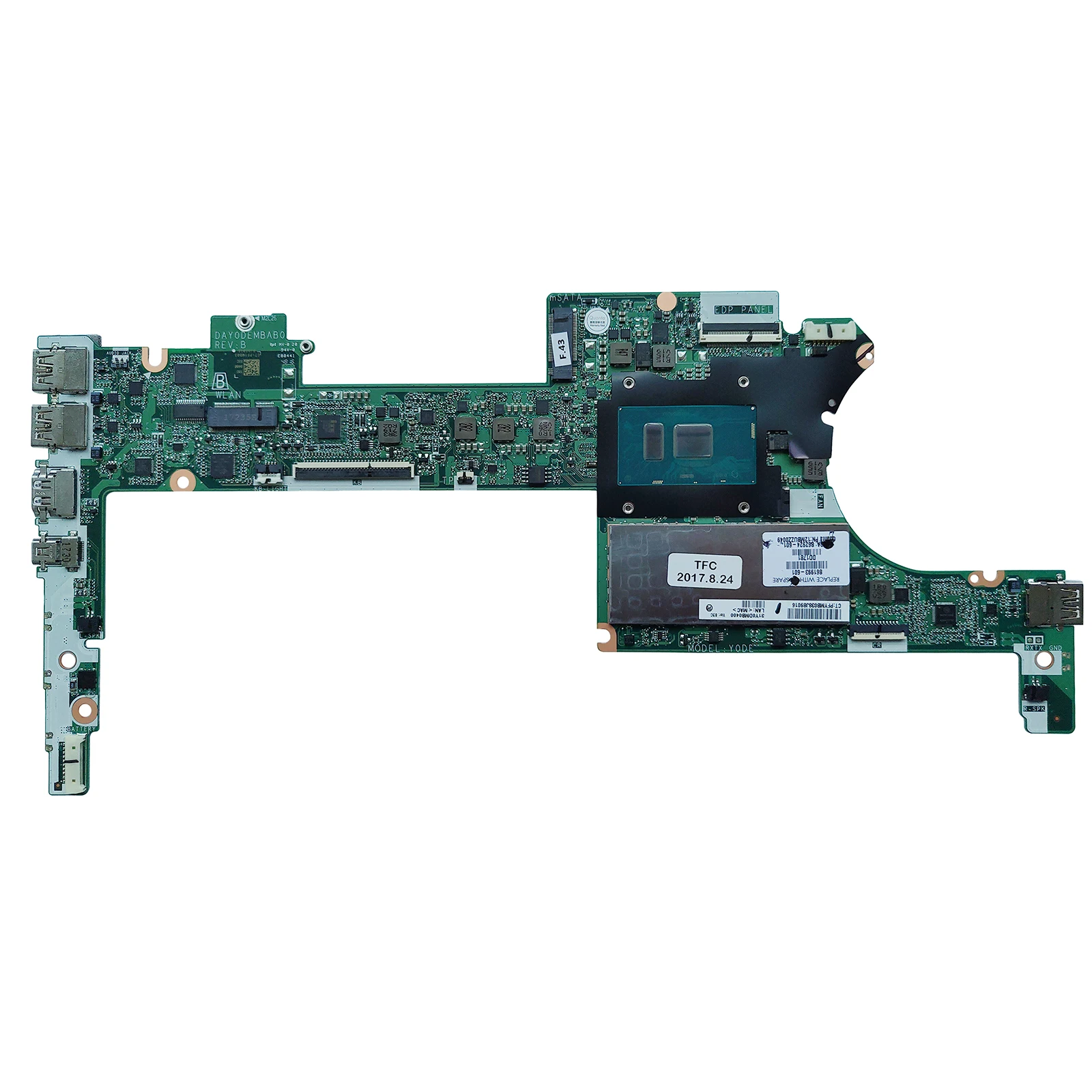 

861993-601 868924-601 FOR HP Spectre x360 13T-4200 motherboard UMA i7-6500U 16GB DAY0DEMBAB0