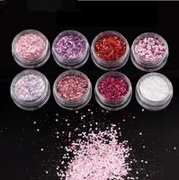 

2018 new coming 8colors nail confetti hexagon shape nail glitter for nail art beauty