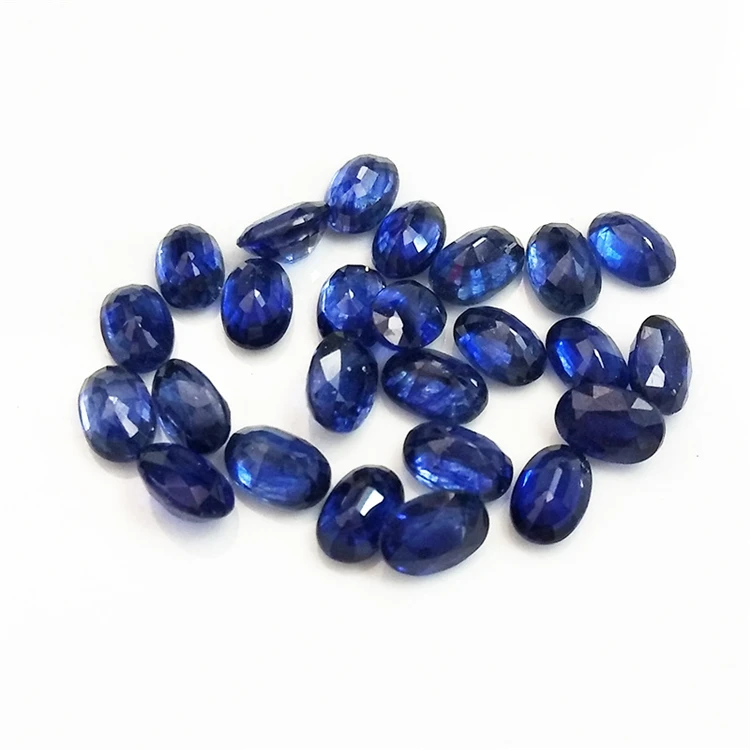 

Fine Jewelry Unisex Manufacture Blue Gemstone 4x6mm Natural Africa Sapphire Loose Stone