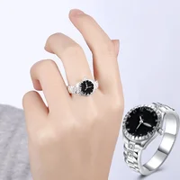 

Wholesale Fashion Crystal Stone Wedding Rings Fashion Jewelry Watch Finger Ring for women