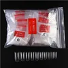 500 PCS/Box Natural Color Acrylic Half Cover Artificial False Nail Tips For DIY Nail Art