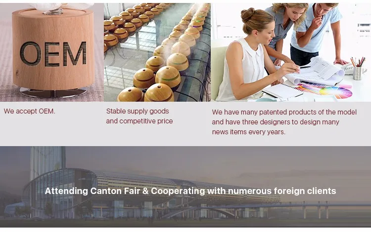 Round Shape Best Luxury Wood Natural Material Music Aroma Reed Diffuser Glass Bottle