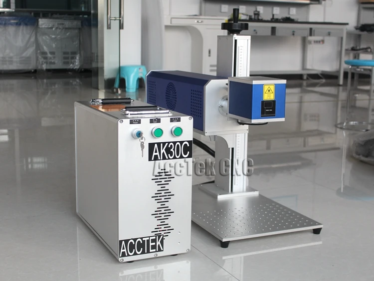 Discount price 30W Synrad metal tube Portable laser engraving machine on wood co2 laser marking machine