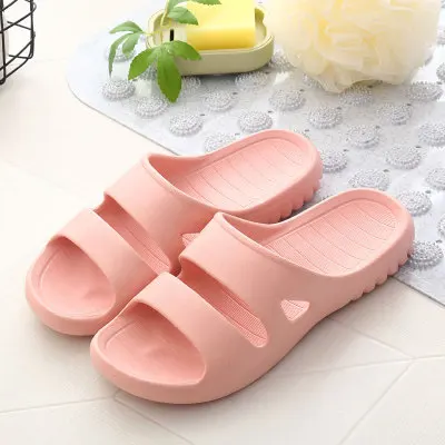 

Summer new style home slipper women EVA indoor bathroom non-slip breathable slipper man, As picture