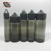 transparent black 30ml 60ml 100ml 120ml plastic eliquid dropper bottle