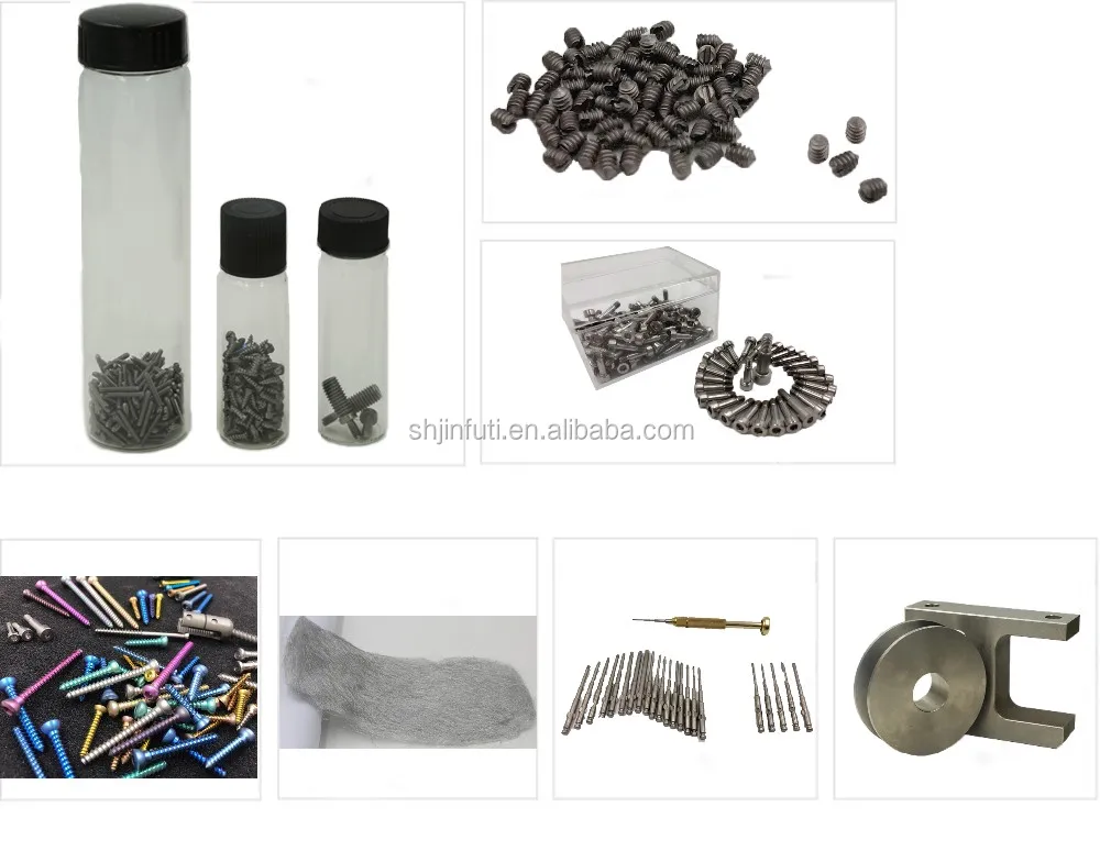 DIN931/933 titanium bolts Hexagon head titanium screws and bolts