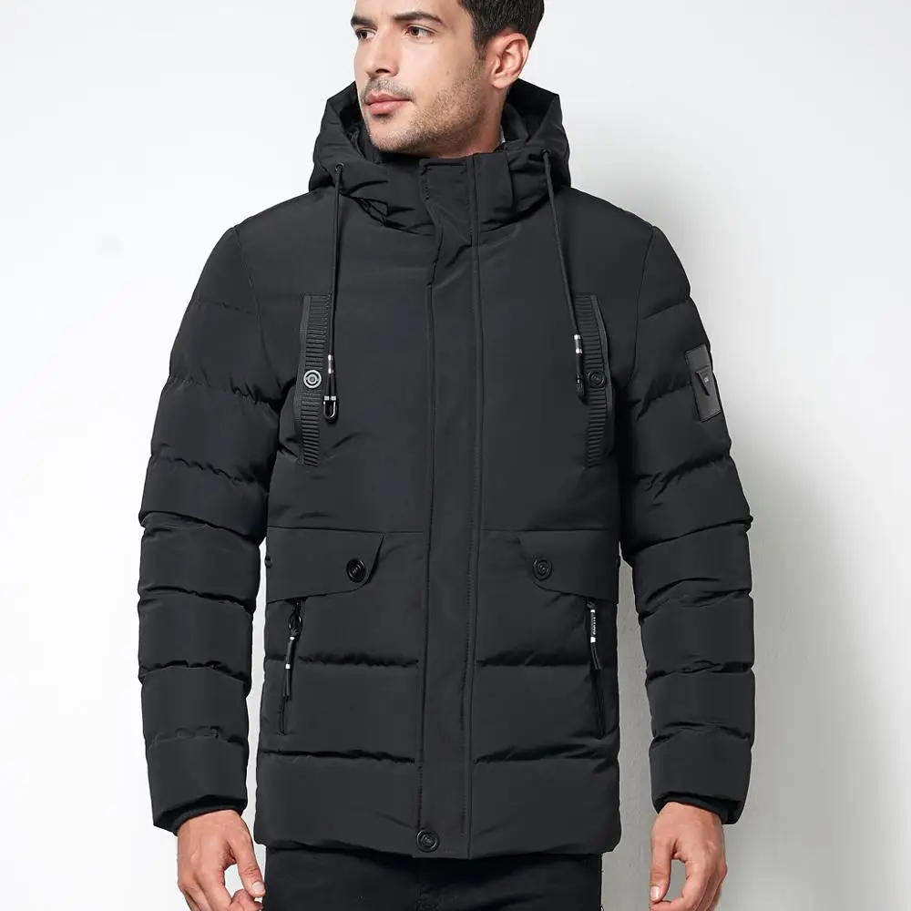 

cz1813mb Custom hot sale men winter long down jacket Black Plus Size XL-5XL hooded keep warm long down coats men