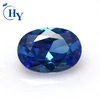 Blue sapphire Oval cut AAA machine cut precio zirconia cubico