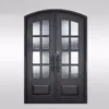 Beautiful solid villa lowes wrought iron double security entrance door design