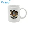 2019 Hot Sale Customized Printing Logo 11oz White Coffee Ceramic Cups and Mugs