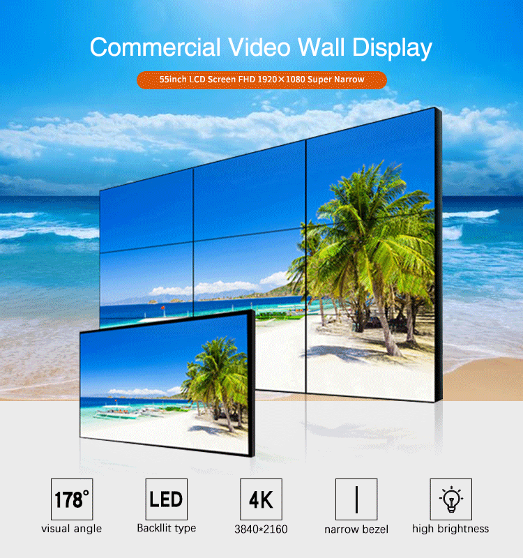 Big Indoor Advertising Billboard LED Display Screen Interactive Flat Panel 4K Smart Board