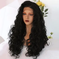 

World popular human hair lace big wave full lace wig brazilian human lace front wig