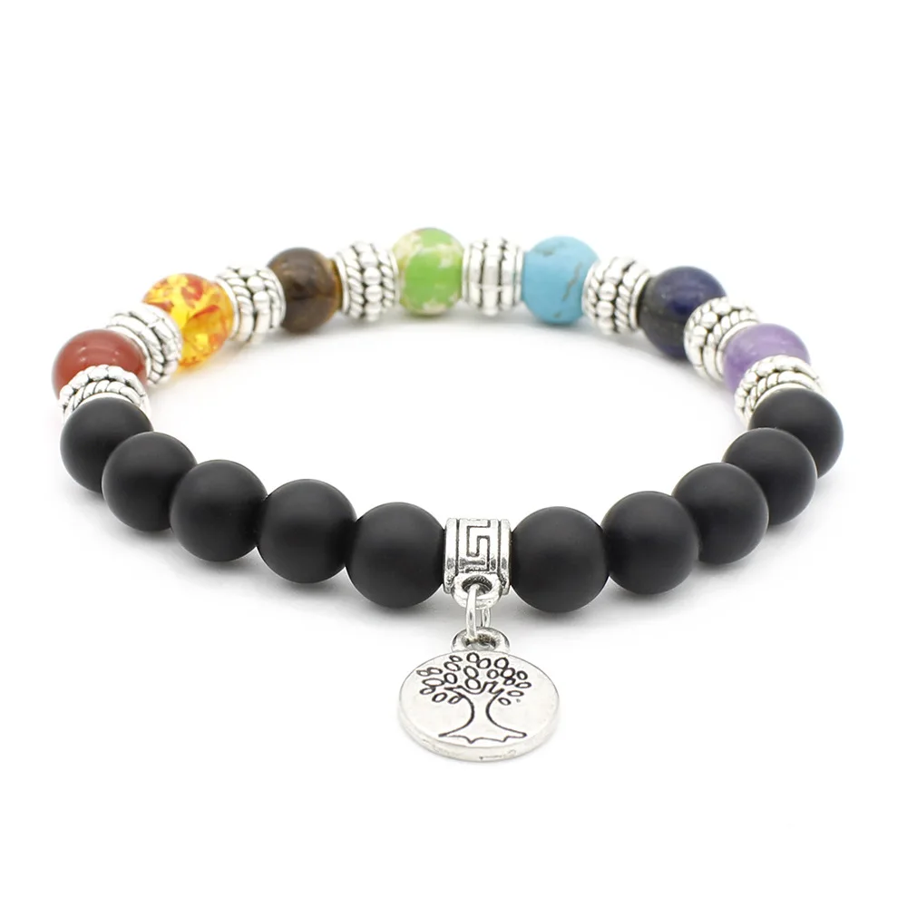 

Fashion Jewelry Hot Selling Metal Charm Bracelet Handmade With Colorful Natural Stones Bead Bracelet for Lady