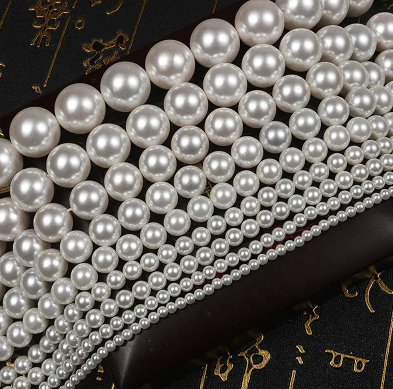 

Round Shell Pearl White High Quality Loose Pearl Full Hloe  In Stock
