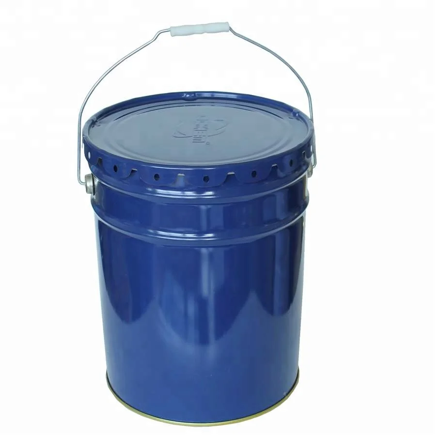 
UN approved metal custom chemical paint pail 5 gallon 10 liter 18 liter pail bucket with lever lock ring lid 