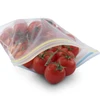 Reusable Double Zip Lock Frozen Food Pouch For Fruit / Vegetables