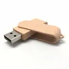 Environmental friendly USB gadgets biodegradable Swivel 8GB USB memory flash drive