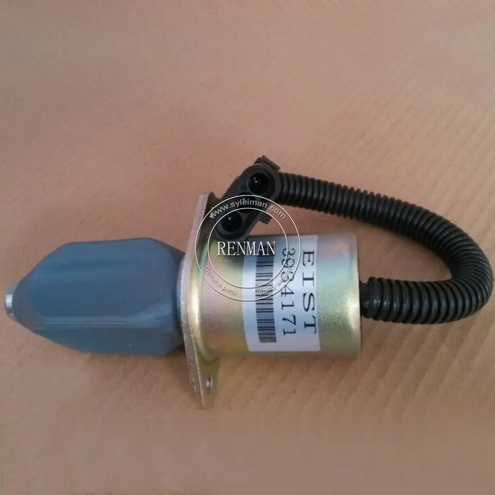 Cummins 12v 6bt Engine Fuel Shut Off Valve Solenoid 3919422 3934171