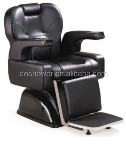Black Leather Classic Hair Cutting Chair Portable Styling Black Leather Classic Hair Cutting Chair Portable Styling Stylist Chairs Modern