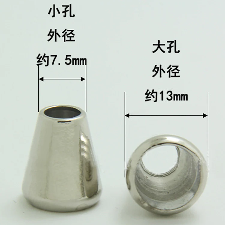 
Garment Processing Accessories Zinc Alloy Metal Bell Cord End 